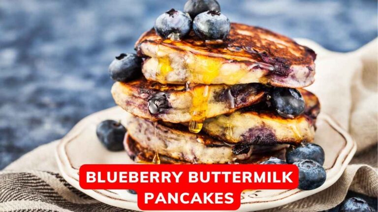 Homemade Blueberry Buttermilk Pancakes