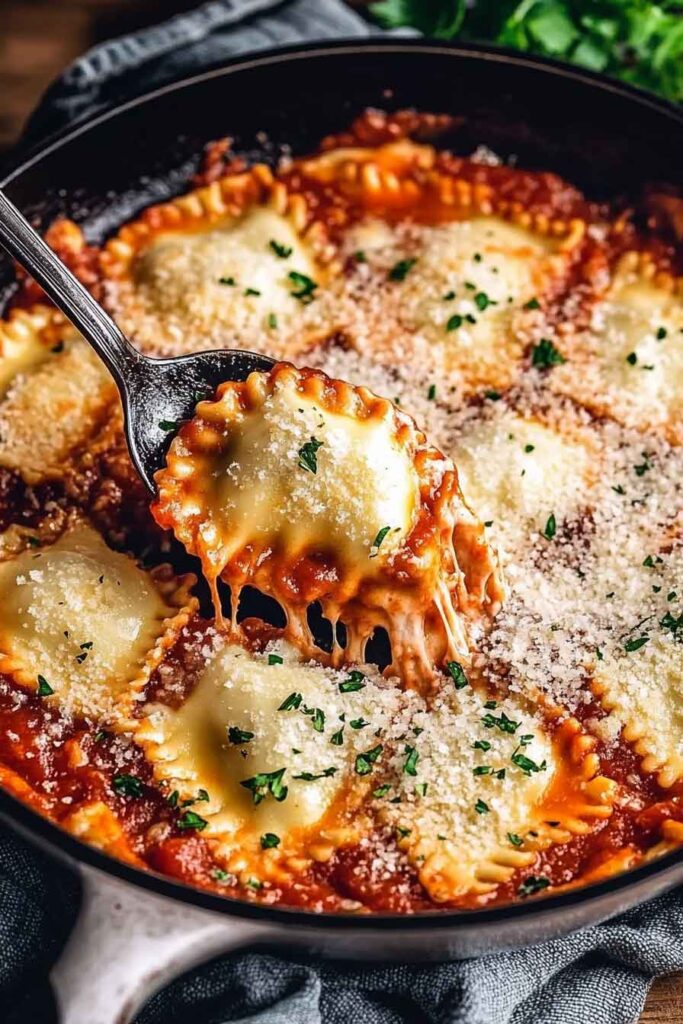 How to Serve Baked Ravioli