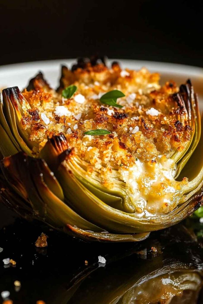 Buttery Stuffed Artichokes Recipe