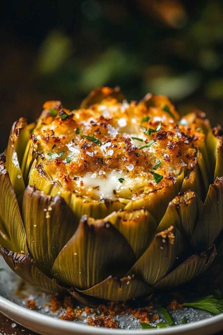 Buttery Stuffed Artichokes
