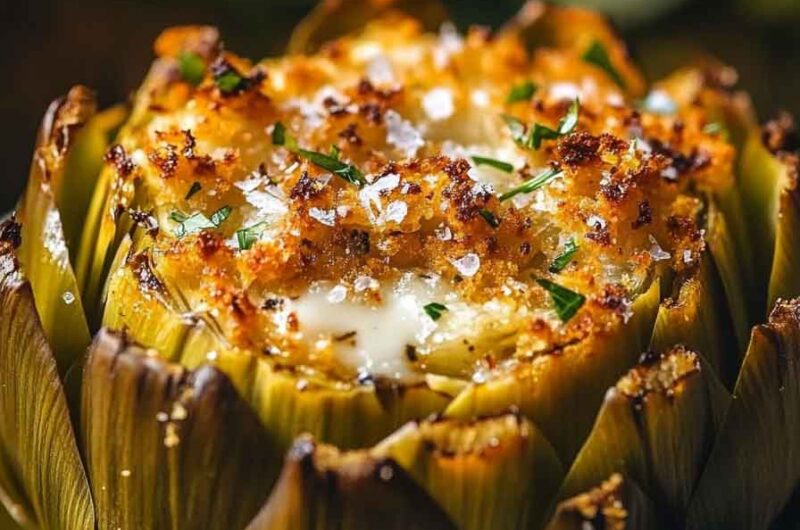 Buttery Stuffed Artichokes