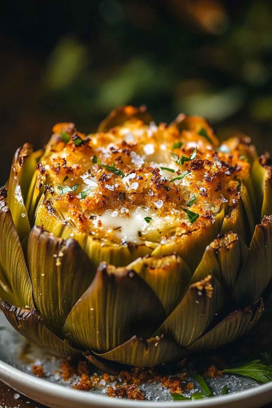 Buttery Stuffed Artichokes