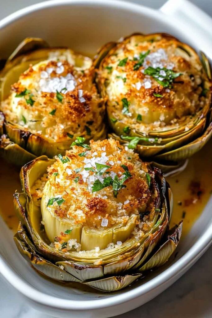 How to Make Buttery Stuffed Artichokes