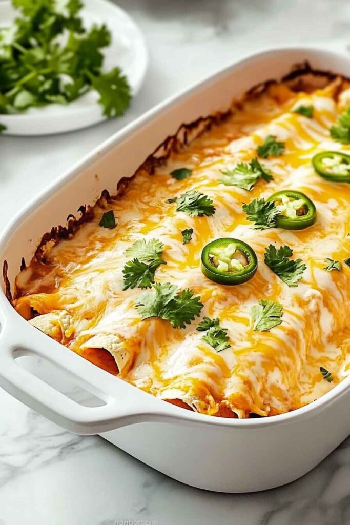 How to Serve Chicken Enchilada Casserole