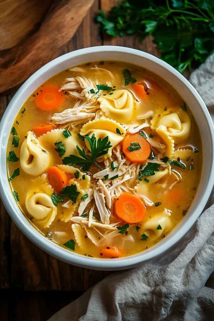 How to Make Chicken Tortellini Soup