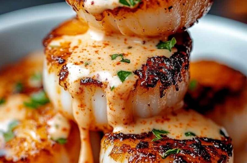 Seared Scallops with Spicy Cajun Cream Sauce: A Little Heat, A Lot of Flavor
