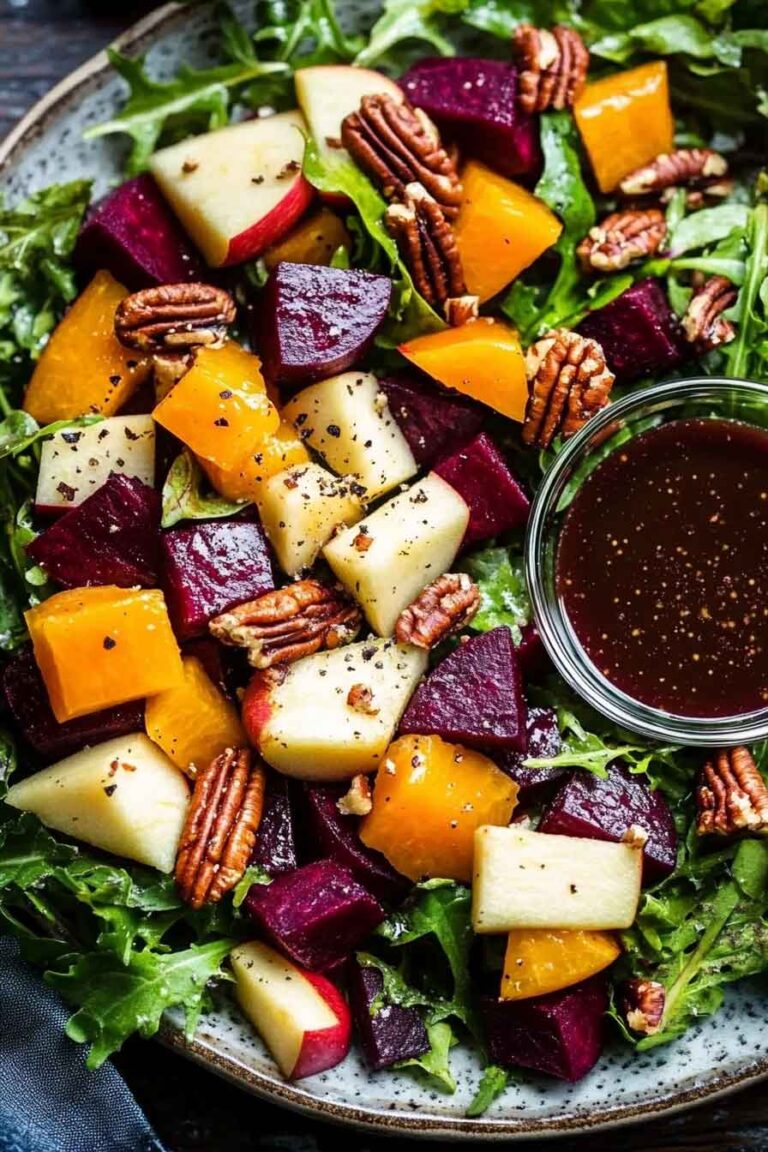 Winter Salad with Maple Dijon Vinaigrette