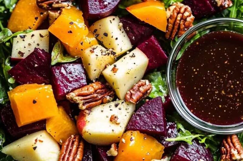 Winter Salad with Maple Dijon Vinaigrette