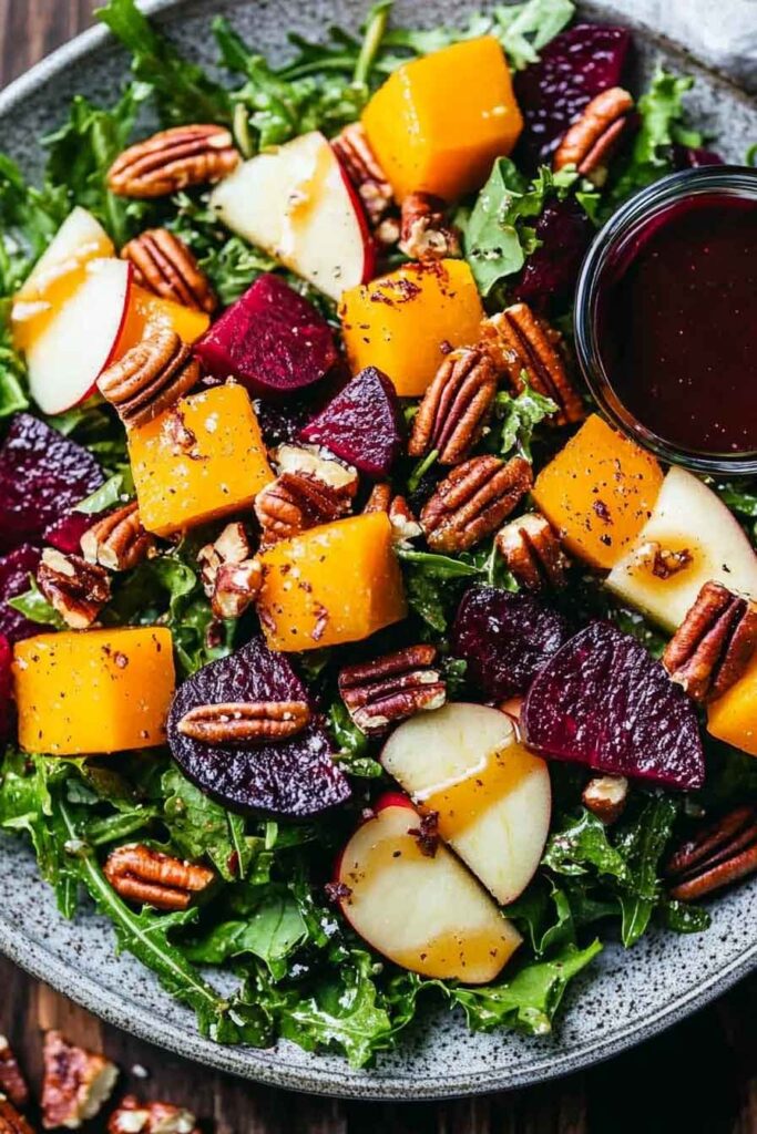 Ingredients for Winter Salad and Vinaigrette