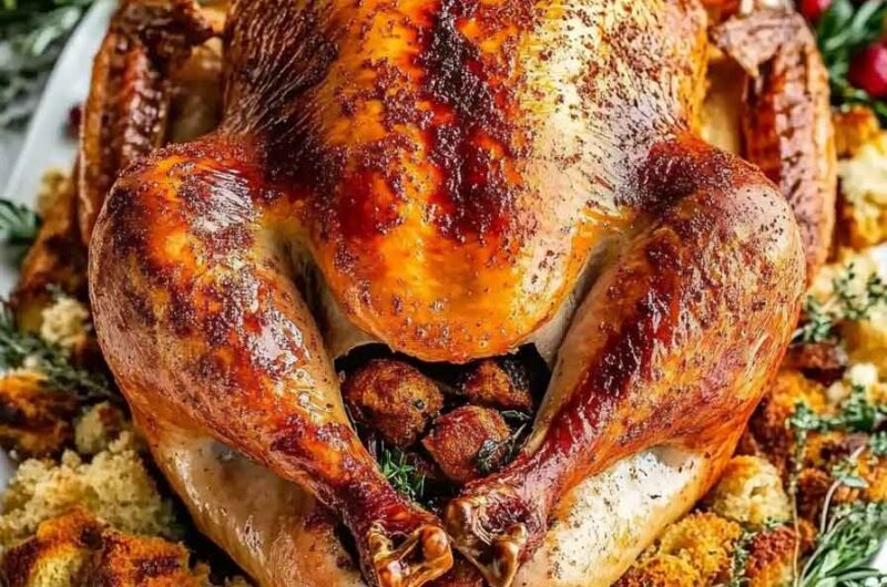 Thanksgiving Turkey (Juicy, Flavorful & Oven-Roasted)