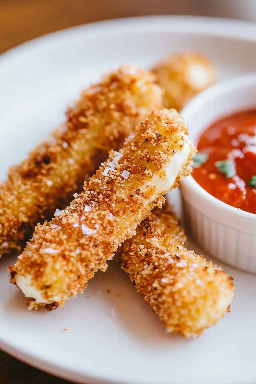 Air Fryer Mozzarella Sticks