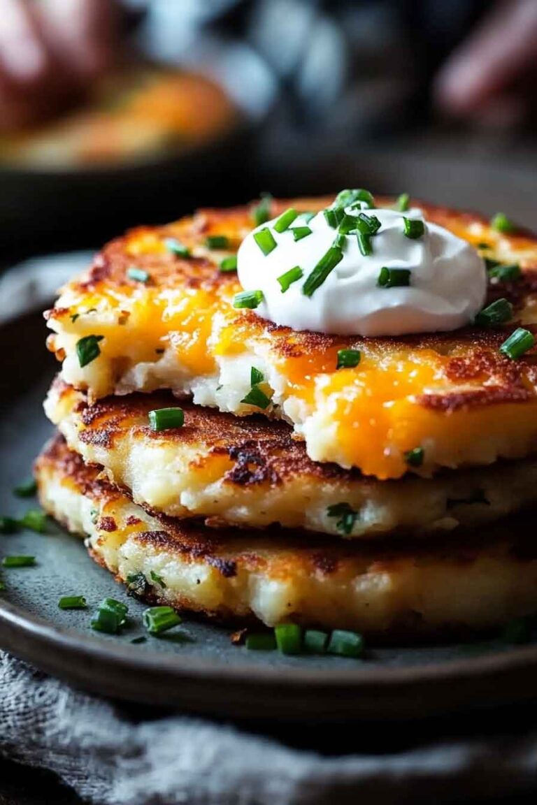 Loaded Mashed Potato Cakes