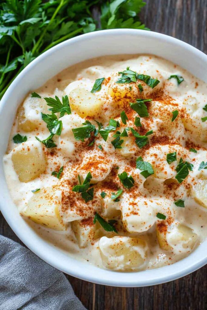 Ingredients for Creamed Potatoes