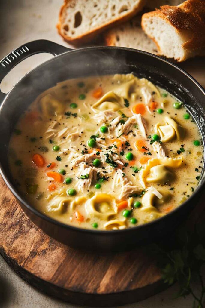 Creamy Chicken Tortellini Soup Recipe