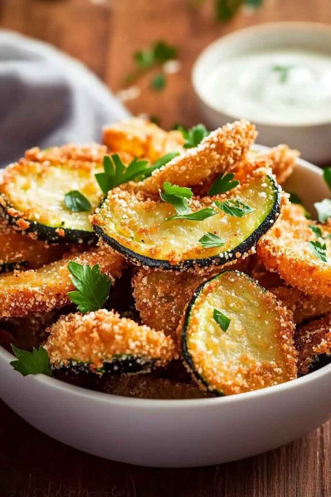 Ingredients for Crispy Fried Zucchini