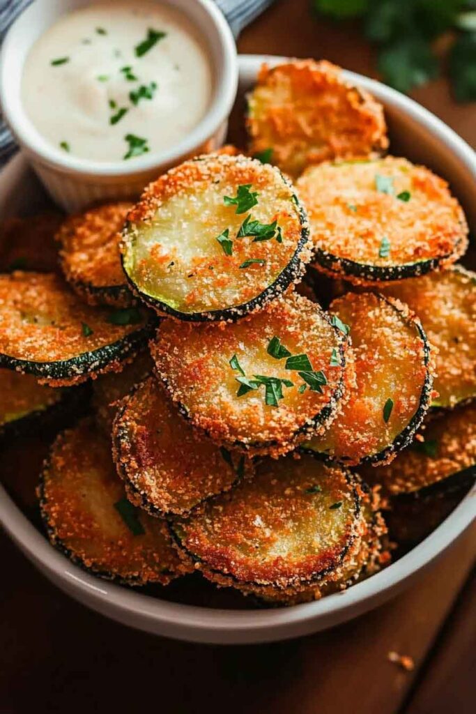 How to Serve Crispy Fried Zucchini