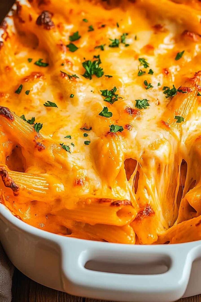 Ranch Buffalo Pasta Bake